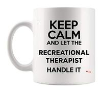 Tasses À Café Gardez Votre Calme Thérapeute Récréatif Thérapeutes Thérapeutes Récréatifs Assistant Thérapie Anniversaire Tasse À Thé Art Tasse Café Vintage Mugs pour Collègue Travail 330ML