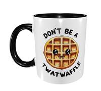 Tasses À Café Gaufre Drôle, Ne Sois Pas Un Crétin Drôle Saint Valentin Tasse en Céramique Rigolo Fun Usage Domestique Mug 11Oz