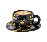 Tasses à Café Halloween | 320ml Tasses en Céramique pour Thé des Fêtes | Récipient à Boissons pour Café Chaud Bière Vin Lait | Rassemblements d'Automne Collectionneurs Restaurant Hôtel