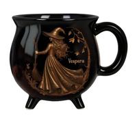 Tasses à Café Halloween,Tasse Céramique Chat Sorcière - Mug Chaudron Décoratif pour Café Thé Famille Amis Dîners Fêtes à la Maison Cuisine Halloween