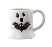 Tasses À Café Halloween | Tasses à café et eau en céramique fantôme chauve-souris - Décoration Halloween Déco Maison pour Anniversaire Automne Événements Cuisine Salon Chambre Cheminée