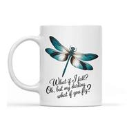 Tasses À Café Humorous Idea Dragonfly If I Fall Oh But My Darling What Fly White Mug Ceramique Drôle Tasseàthé Multicolore Tasse Personnalisable pour Travail Frère Anniversaire 330Ml