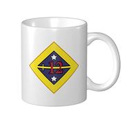 Tasses À Café Insigne De La 12E Division De L'Armée Américaine Mug Céramique Personnalisé Avec Poignée Tasses À Thé, Pour Collègue De Travail, Femme, Fête Des Mères, 330ml