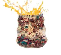 Tasses À Café Isothermes | Mugs À Café En Verre Double Paroi Avec Fleurs Séchées,Gobelet Réutilisable Décoration Maison pour Femmes pour Boissons Chaudes et Froides comme Cappuccino Latte Jus Eau Cuis