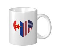 Tasses À Café J'Aime L'Amérique Et La Yougoslavie Mug Céramique Personnalisé Avec Poignée Tasses À Céramique, Pour Femme, Homme, Anniversaire, 330ml