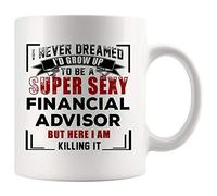 Tasses À Café Jamais Rêvé De Devenir Une Conseillère Financière Super Sexy ! Me Voilà À Fond ! Investir, Investir, Comptable, Analyste, Remise Tasse Café Tasse À Thé Vintage pour 330ML