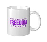 Tasses À Café Jamais Socialiste Liberté Pour Toujours Mug Céramique Personnalisé Drôle Tasses À Céramique, Pour Homme, Anniversaire, Stagiaire, 330ml