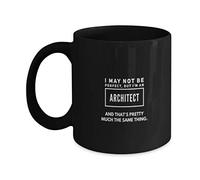 Tasses À Café Je Ne suis Peut-Être Pas Parfait, mais Je suis Un Thé Architecte Mugs Rétro Tasse À Thé Art Tasse Café pour Familiale Travail Collègue 330ML