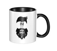 Tasses À Café Je suis Sexy Et Je Le Fais Pousser Drôle Café Mug Rigolo Fun Souvenir Tasse en Céramique 11Oz