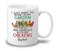 Tasses À Café Je Veux Juste Travailler Dans Mon Jardin Tasse En Céramique Café Personnalisée Coffee Mugs Pour Collègue Maman 330Ml
