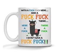 Tasses À Café Lama Lovers Lama Lama Lama, Décor De Lama, avec Une Baise Ici, Je M'En Fous, Lama Mug Ceramique Multicolore Tasse Café Impression De Haute Qualité Tasse À Thé pour 330Ml