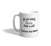 Tasses À Café L'amour et un chat source d'inspiration Tasses À Thé | Collègue 330ml Tasse À Céramique durable tasse en porcelaine pour Travail Bureau Amis