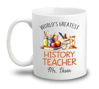 Tasses À Café Le Plus Grand Professeur D'Histoire Du Monde Tasse À Café En Porcelaine Drôle Coffee Mugs Pour Anniversaire Décorer 330Ml