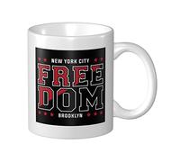 Tasses À Café Liberté New York City Mug Céramique Personnalisé Drôle Tasses À Céramique, Pour Collègue De Travail, Anniversaire, Homme, 330ml