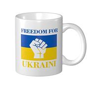 Tasses À Café Liberté Pour L'Ukraine Mug Céramique Drôle Imprimé Tasses À Céramique, Pour Anniversaire, Collègue De Travail, Homme, 330ml