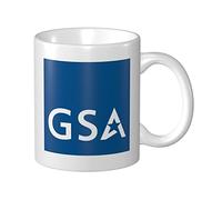 Tasses À Café Logo De L'Administration Des Services Généraux Des États-Unis Mug Céramique Drôle Imprimé Tasses À Thé, Pour Stagiaire, Collègue De Travail, Anniversaire, 330ml