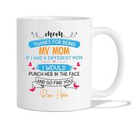 Tasses À Café Merci D'Être Ma Maman (Personnalisé, Blanc) Pour 330ML