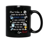 Tasses À Café Merci D'Être Mon Fils Bonus Tasse Céramique Personnalisée Tasses En Porcelaine Pour Amies Fête Des Pères 330Ml