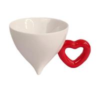 Tasses à café mignonnes pour femme - réutilisables avec poignée en forme de cœur | Petites tasses originales pour café | pour femme cadeau anniversaire Saint-Valentin décoration maison bureau