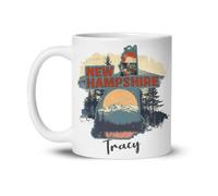 Tasses À Café New Hampshire Tasses en Porcelaine Idéal Tasse Café Personnalisée Tasse À Thé pour Collègue Familiale Travail 330Ml