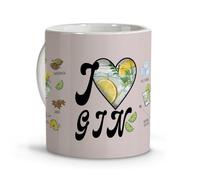 Tasses à café originales. Cadeaux pour homme originaux. Tasses petit-déjeuner avec phrases. Tasse en céramique personnalisée. Idées cadeaux femme. Canènes. Verres à gin tonic. Gin et tonique. Gin kit.