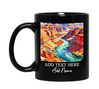 Tasses À Café Parc National Du Grand Canyon Noir Pour 330ML