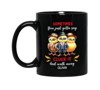 Tasses À Café Parfois, Il Suffit De Dire « Cluck It » Tasse Personnalisée Tasses De Petit Déjeuner Pour Fête Des Pères Maman 330Ml