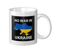 Tasses À Café Pas De Guerre En Ukraine Mug Céramique Drôle Avec Poignée Tasse À Café Rétro, Pour Homme, Anniversaire, Femme, 330ml