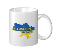 Tasses À Café Pas De Guerre En Ukraine Mug Céramique Personnalisé Imprimé Tasse À Café Rétro, Pour Collègue De Travail, Femme, Fête Des Mères, 330ml