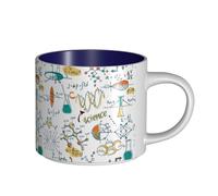 Tasses à café, petit-déjeuner, lait d'avoine, thé, grande tasse en céramique, laboratoire scientifique, éducation, biologie, chimie,Bleu marine,Taille unique