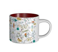 Tasses à café, petit-déjeuner, lait d'avoine, thé, grande tasse en céramique, laboratoire scientifique, éducation, biologie, chimie,Rouge,Taille unique