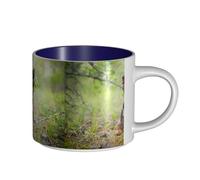 Tasses à café, petit-déjeuner, lait d'avoine, thé, grande tasse en céramique, Yorkshire Terrier, petit chiot, animaux de compagnie, chiens,Bleu marine,Taille unique
