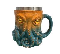 Tasses à café pieuvre - Résine, tasse de pieuvre créature des océans d'une fabrication exquise | Tasse à bière sur le thème de Cthulhu pour Cappuccino Latte Soupe au lait Eau Jus Bière Vin Whisky