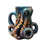 Tasses à café pieuvre - Résine, tasse de pieuvre créature des océans d'une fabrication exquise | Tasse à bière sur le thème de Cthulhu pour Cappuccino Latte Soupe au lait Eau Jus Bière Vin Whisky