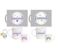 Tasses à café pour grand-mère et grand-père pour meilleurs grands-parents, grand-mère, grand-père, cadeaux de la part de petit-fils, petite-fille, petits-enfants, cadeaux de Noël, d'anniversaire de