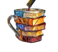 Tasses à café pour les amateurs de livres - Design vintage à couverture rigide - Tasse à café livre | Idée cadeau pour les amateurs de littérature classique, tasse en céramique pour lecteur