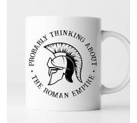 Tasses À Café Probably Thinking About The Roman Empire History Teacher Tasse Personnalisable Rétro Mug Ceramique Art Tassecafé pour Travail Frère Anniversaire 330Ml