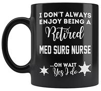 Tasses À Café Profitez De La Retraite d'une Infirmière en Médecine-Chirurgie, d'une Grand-Mère Et d'un Grand-Père Noirs. Mugs Rétro Tasse À Thé Personnalisée Tasse Café pour Familiale 330ML