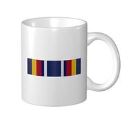 Tasses À Café Ruban De La Médaille Du Service De La Guerre Mondiale Contre Le Terrorisme Mug Céramique Imprimé Drôle Tasse À Café Rétro, Pour Anniversaire, Homme, Femme, 330ml
