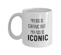 Tasses À Café Sensibilisation Au Syndrome De L'Intestin Irritable (Sii) Tasse Café Art Tasse À Thé Rétro Tasses en Porcelaine pour Anniversaire Collègue Familiale 330ML