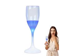 Tasses à champagne à LED colorées - 120 ml - Verres à boire qui brillent dans le noir - Flûtes à champagne pour mariage, fête de Noël