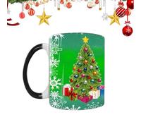 Tasses à changement de couleur de Noël - Tasse à boire en porcelaine | Tasse de Noël à changement de couleur changeante de chaleur, tasses à thé en porcelaine, tasse multifonction