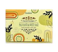 Tasses à Charbon avec 5 g de résine d'encens - Parfum Palo Santo & White Sage - 1 Lot de 6 unités
