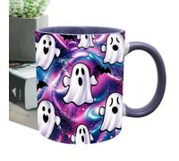 Tasses à effet - Tasse d'Halloween avec anse - 400 ml - Tasse à café en céramique avec effet - Nouvelle vaisselle - Récipient à boisson, saisonnier pour le lait, le chocolat chaud