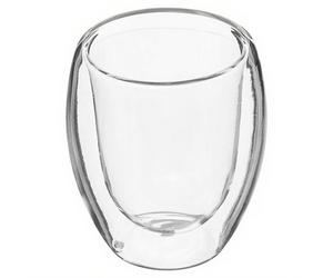 Tasses à Espresso en Verre Transparent à Double Paroi Lot de 2 7 c