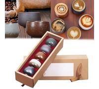 Tasses à Expresso, 5 Pièces Set Tasse A Cafe Expresso 100 ML Tasse A Cafe Tasses Expresso En GrèS Cadeaux pour Femmes Et Hommes IdéAl pour Un Anniversaire Un Voyage Une Pendaison De CréMaillère