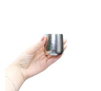 Tasses à expresso en titane tibromack, tasse à expresso isolée à double 1,8 fl oz pour accessoires de machine à expresso (Titane naturel)