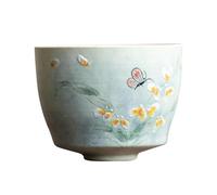 Tasses À Matcha Tasse de maître en céramique d'orchidée Wenxin peinte à la main, tasse thé spéciale personnelle for femmes, petite exquise, cadeau dégustation , unique Service À Thé Avec Infuseur