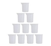 Tasses à mesurer en résine en silicone réutilisables pour la fabrication de bijoux en époxy, les loisirs créatifs pour kit et cuillères, ensemble de tasses pour/liquides/époxy