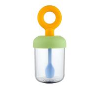 Tasses à petit déjeuner portables en silicone pour salade 500 ml - Pour savourt, avoine ou fruits en toute simplicité - Récipient pratique - Vert